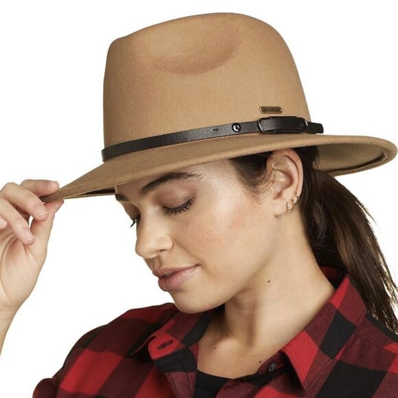 SOLD - NWT Eddie Bauer Women's Wool Felt Wide Brim Hat Black Small / Medium - Picture 10 of 10